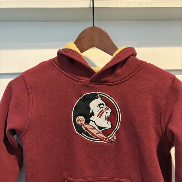 Florida State Seminoles Hoodie Youth Large 7 Red NCAA Football Sweatshirt Kids - Picture 3 of 11